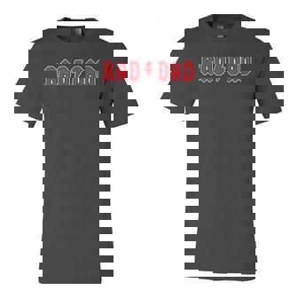 Rad Dad Cool Vintage Rock And Roll Fathers Day Papa Jersey T-Shirt | Mazezy