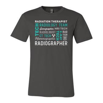 Radiation Therapist Radiographer Rad Radiology Xray Tech Jersey T-Shirt | Mazezy