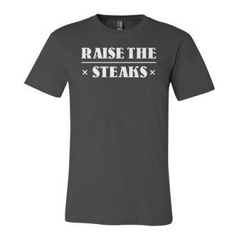 Raise The Steaks Grill Sergeant & Soldier Summer Of 76 Tee Jersey T-Shirt | Mazezy