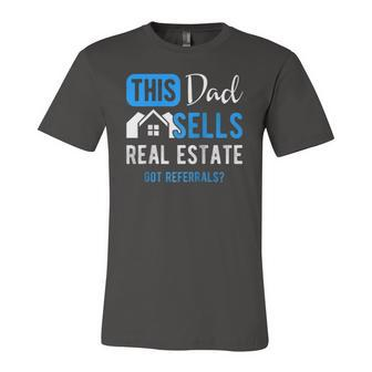 Real Estate Agent Dad Realtor Raglan Baseball Jersey T-Shirt | Mazezy