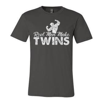 Real Men Make Twins Unisex Jersey Short Sleeve Crewneck Tshirt - Monsterry DE