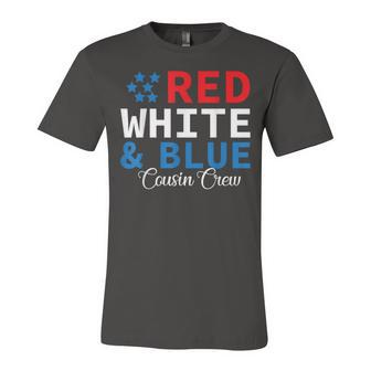 Red White & Blue Cousin Crew Family Matching 4Th Of July Unisex Jersey Short Sleeve Crewneck Tshirt - Seseable