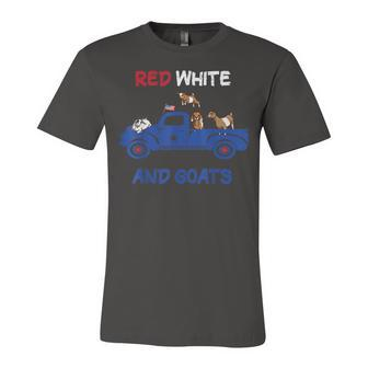 Red White And Goats 4Th Of July 2022 Jersey T-Shirt | Mazezy