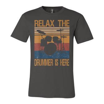 Relax The Drummer Here Unisex Jersey Short Sleeve Crewneck Tshirt | Favorety UK