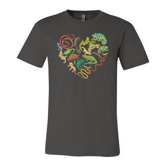Reptile Heart Snake Lizard Jersey T-Shirt | Mazezy