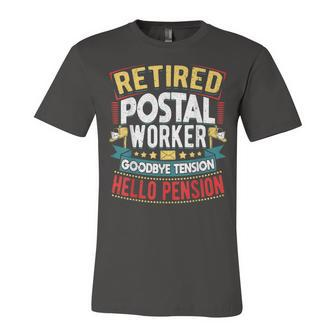 Retired Postal Worker Mailman Retirement V3 Unisex Jersey Short Sleeve Crewneck Tshirt - Seseable