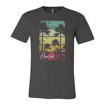 Retro Hawaii Vintage Hawaiian Islands Aloha State Jersey T-Shirt | Mazezy