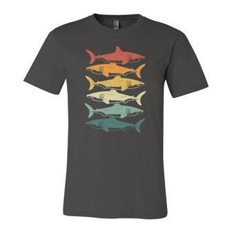 Retro Sharks For Shark Lover Jersey T-Shirt | Mazezy