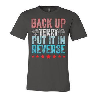 Retro Back Up Terry Put It In Reverse 4Th Of July Fireworks Jersey T-Shirt | Mazezy