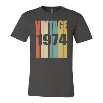 Retro Vintage 1974 48 Yrs Old Bday 1974 48Th Birthday Jersey T-Shirt | Mazezy