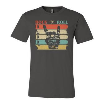 Retro Vintage Daddy Rock N Roll Heavy Metal Dad Jersey T-Shirt | Mazezy