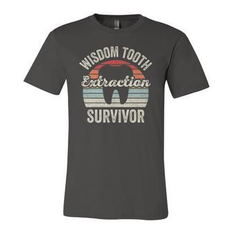 Retro Vintage Wisdom Tooth Extraction Survivor Dentist Jersey T-Shirt | Mazezy