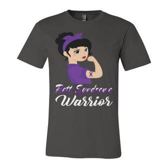 Rett Syndrome Warrior Purple Women Purple Ribbon Rett Syndrome Rett Syndrome Awareness Unisex Jersey Short Sleeve Crewneck Tshirt | Favorety DE