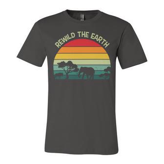 Rewild The Earth Animal Forest Earth Day Unisex Jersey Short Sleeve Crewneck Tshirt | Favorety AU