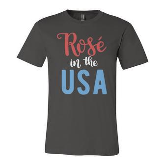 Rose In The Usa Cute Drinking 4Th Of July Jersey T-Shirt | Mazezy