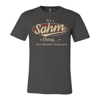 Sahm Shirt Personalized Name Gifts T Shirt Name Print T Shirts Shirts With Name Sahm Unisex Jersey Short Sleeve Crewneck Tshirt - Seseable