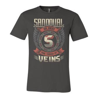 Sandoval Blood Run Through My Veins Name V6 Unisex Jersey Short Sleeve Crewneck Tshirt - Seseable