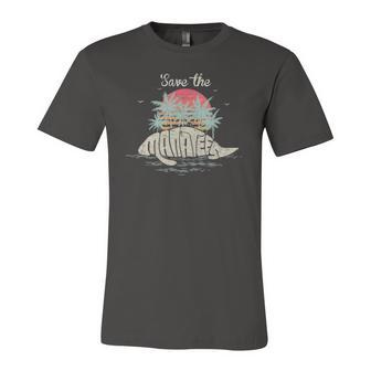 Save The Manatees Retro Manatee Jersey T-Shirt | Mazezy