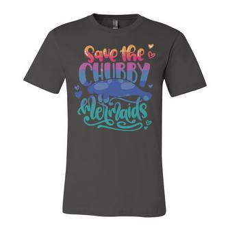 Save The Chubby Mermaids Funny Mermaid Unisex Jersey Short Sleeve Crewneck Tshirt | Favorety UK