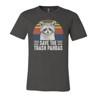 Save The Trash Panda Raccoon Lover Jersey T-Shirt | Mazezy