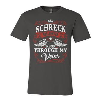 Schreck Name Shirt Schreck Family Name Unisex Jersey Short Sleeve Crewneck Tshirt - Monsterry