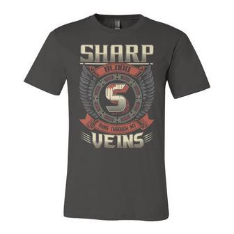 Sharp Blood Run Through My Veins Name Unisex Jersey Short Sleeve Crewneck Tshirt - Seseable