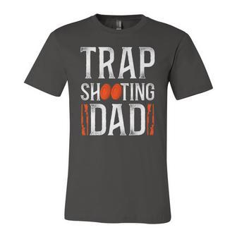 Shotgun Skeet Trap Clay Pigeon Shooting Dad Father Vintage Jersey T-Shirt | Mazezy