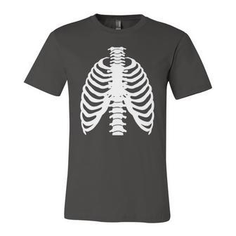 Skeleton Rib Costume Halloween Skeleton Bones Costume Jersey T-Shirt | Mazezy