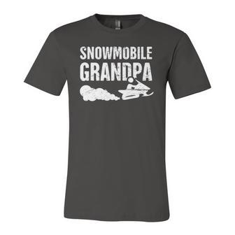 Snowmobile Grandpa Snowmobile Snowmobiling Lover Jersey T-Shirt | Mazezy
