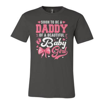 Soon To Be A Daddy Of A Beautiful Baby Girl Gender Reveal Jersey T-Shirt | Mazezy