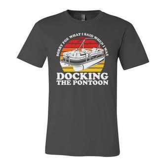 Sorry For What I Said While I Was Docking The Pontoon Jersey T-Shirt | Mazezy