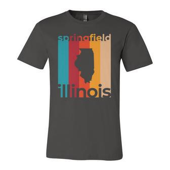 Springfield Illinois Retro Cutout Il Souvenir Jersey T-Shirt | Mazezy