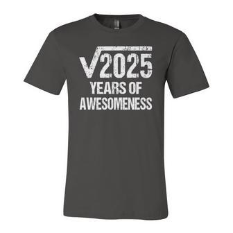Square Root Of 2025 45 Years Old 45Th Birthday Idea Jersey T-Shirt | Mazezy