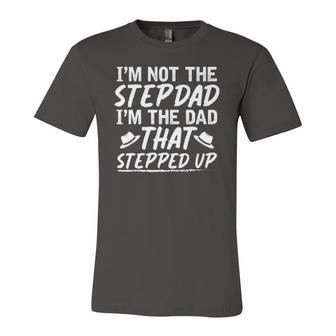 Stepdad Fathers Day Daddy Bonus Dad Step Dad Jersey T-Shirt | Mazezy