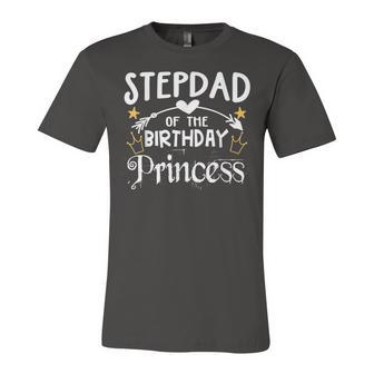 Stepdad Of The Birthday Princess Matching Family Unisex Jersey Short Sleeve Crewneck Tshirt - Seseable