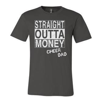 Straight Outta Money Cheer Dad Jersey T-Shirt | Mazezy
