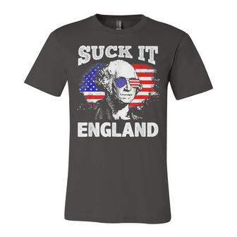 Suck It England Funny 4Th Of July Flag Patriotic Unisex Jersey Short Sleeve Crewneck Tshirt - Seseable