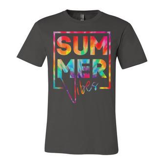 Summer Vibes Tie Dye Hello Summer Vacation Unisex Jersey Short Sleeve Crewneck Tshirt | Favorety