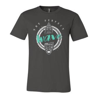 Surfing Perfect Wave Surf Paradise Surfer Jersey T-Shirt | Mazezy
