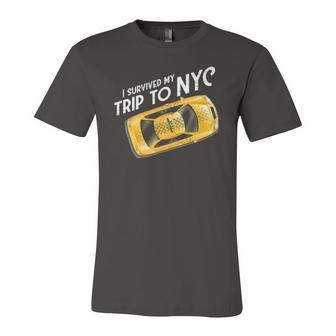 I Survived My Trip To Nyc New York City Taxi Cab Tee Jersey T-Shirt | Mazezy