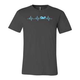 Swimmer Heartbeat Swimming Accessories And Jersey T-Shirt | Mazezy