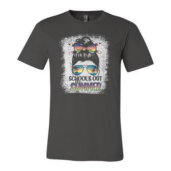 Teacher End Of Year Schools Out For Summer Last Day Beach Trip Jersey T-Shirt | Mazezy