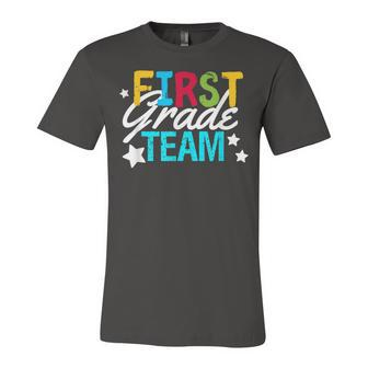 Teacher Team First Grade 1St Grade Classroom Gift Kids Unisex Jersey Short Sleeve Crewneck Tshirt - Seseable