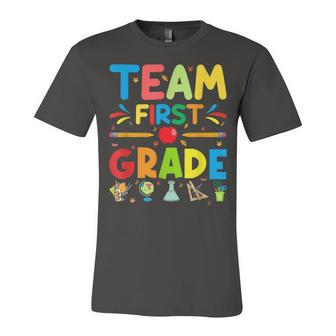 Team First Grade - 1St Grade Teacher Student Kids Unisex Jersey Short Sleeve Crewneck Tshirt - Seseable