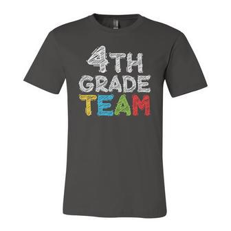 Team Fourth Grade Teacher 4Th Grade Back To School Jersey T-Shirt | Mazezy