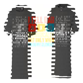I Tell Dad Jokes Periodically But Only When Im My Element Jersey T-Shirt | Mazezy