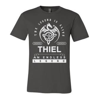 Thiel Name Gift Thiel An Enless Legend Unisex Jersey Short Sleeve Crewneck Tshirt - Seseable
