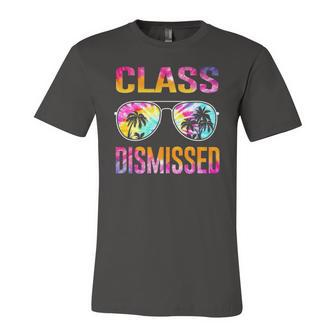 Tie Dye Class Dismissed Last Day Of School Teacher Jersey T-Shirt | Mazezy