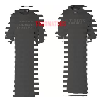 Tobonators Distressed Red Text Jersey T-Shirt | Mazezy