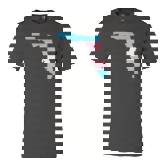 Trans Flag Florida Lgbt Pride Support Jersey T-Shirt | Mazezy
